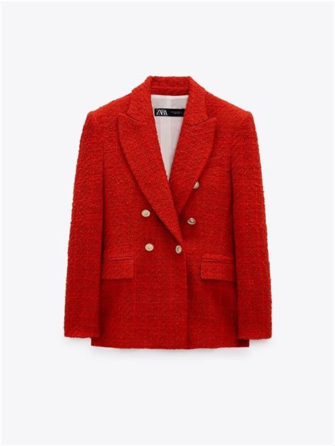 zara uk blazers|zara red tweed blazer.